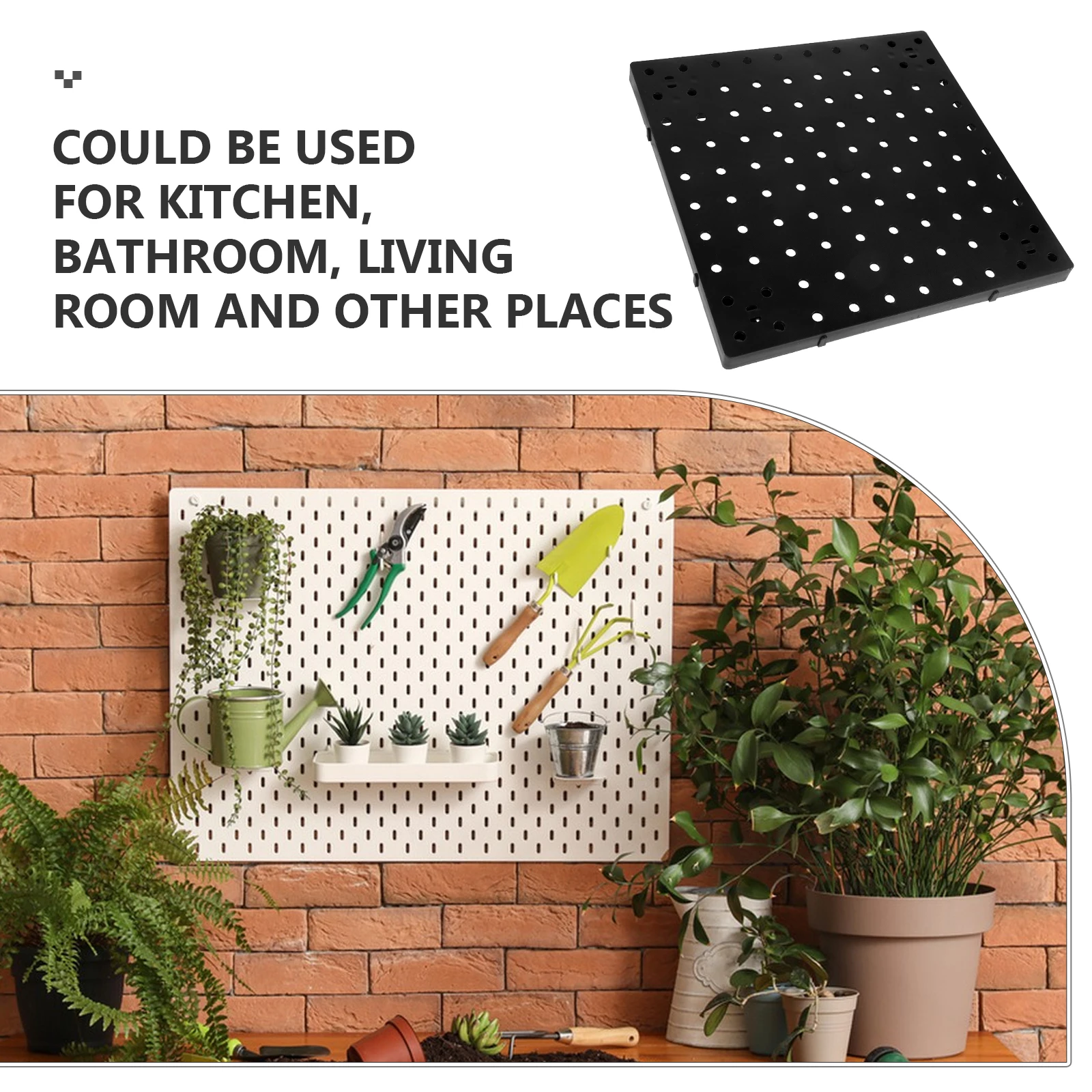 25CMx25CM Plastic Panel Black Single Wall Mount Tool Organizer Garage Workshop Tool Organizer Wall Mount Storage System
25CMx25CM Plastic Panel Black Single Wall Mount Tool Organizer Garage Workshop Tool Organizer Wall Mount Storage System