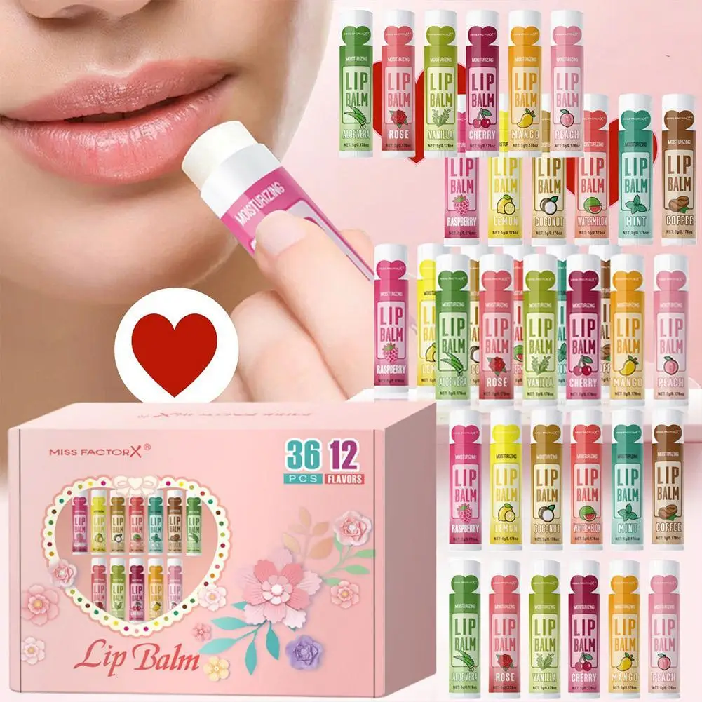 36 Pcs Organic Lip Balm Moisturizing Lip Balm Set Moisturizing Lip Care For Hydrating Dry, Flaky Lips Party Gift For Friends
36 Pcs Organic Lip Balm Moisturizing Lip Balm Set Moisturizing Lip Care For Hydrating Dry, Flaky Lips Party Gift For Friends