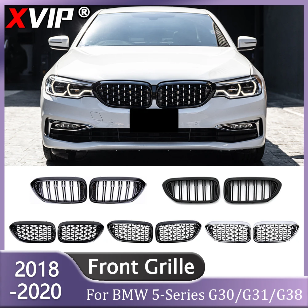 XVIP Black Double Line Style Racing Grill For BMW 5-Series G30 G31 G38 2018-2020 530i 540i 550i Chrome Diamond Style Upper Grill
XVIP Black Double Line Style Racing Grill For BMW 5-Series G30 G31 G38 2018-2020 530i 540i 550i Chrome Diamond Style Upper Grill