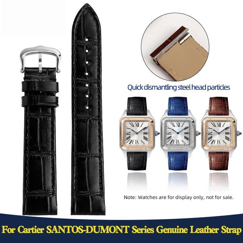 Ремешок для часов Cartier Santos Dumont, женский, из натуральной кожи, с металлическим креплением, 15,5 мм, 17,5 мм
Ремешок для часов Cartier Santos Dumont, женский, из натуральной кожи, с металлическим креплением, 15,5 мм, 17,5 мм