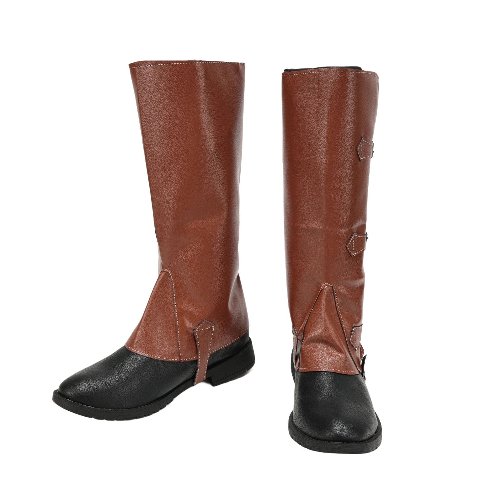 Black Brown Faux Leather Leg Guard Side Buckle Leg Covers Adjustable Lightweight Boot Covers for Medieval Retro Cosplay LARP
Black Brown Faux Leather Leg Guard Side Buckle Leg Covers Adjustable Lightweight Boot Covers for Medieval Retro Cosplay LARP