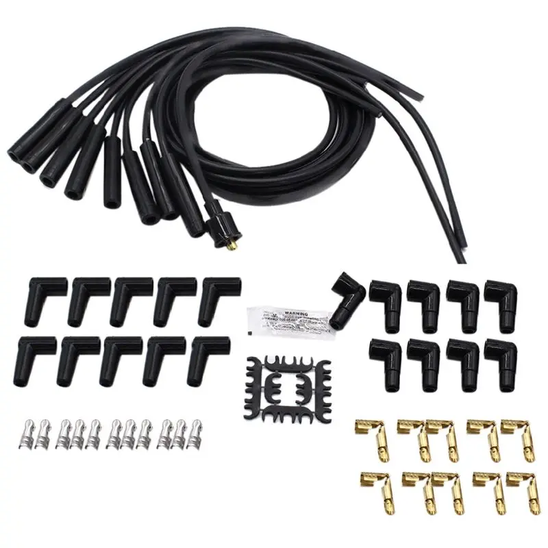Authentic Spark Plug Wires Spiral Core 8Mm 180 Degree Spark Plug Sheath Universal Wire Set
Authentic Spark Plug Wires Spiral Core 8Mm 180 Degree Spark Plug Sheath Universal Wire Set