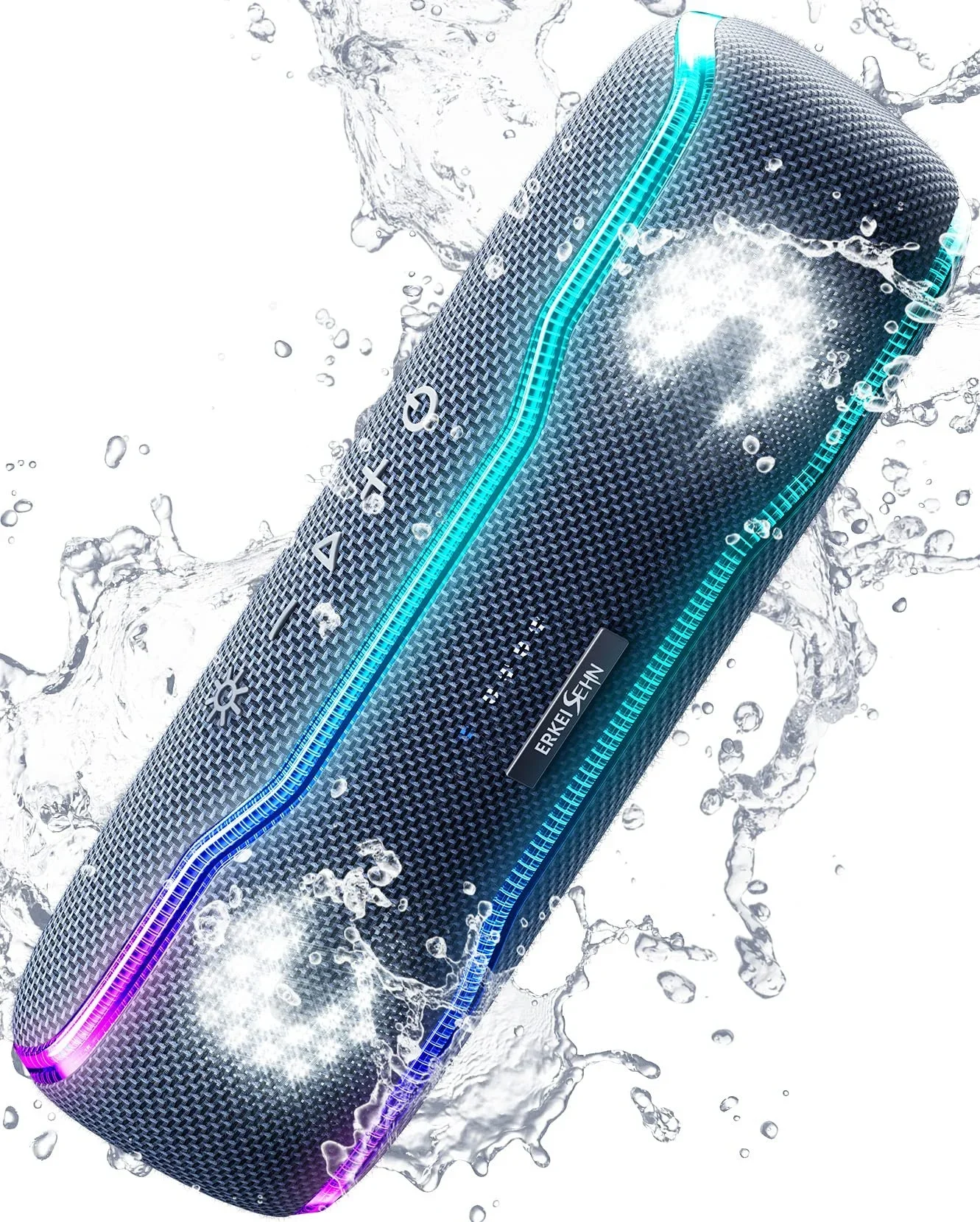 Портативная Bluetooth-колонка, водонепроницаемая беспроводная колонка IPX7 с красочными мигающими огнями, сопряжение TWS для улицы
Портативная Bluetooth-колонка, водонепроницаемая беспроводная колонка IPX7 с красочными мигающими огнями, сопряжение TWS для улицы