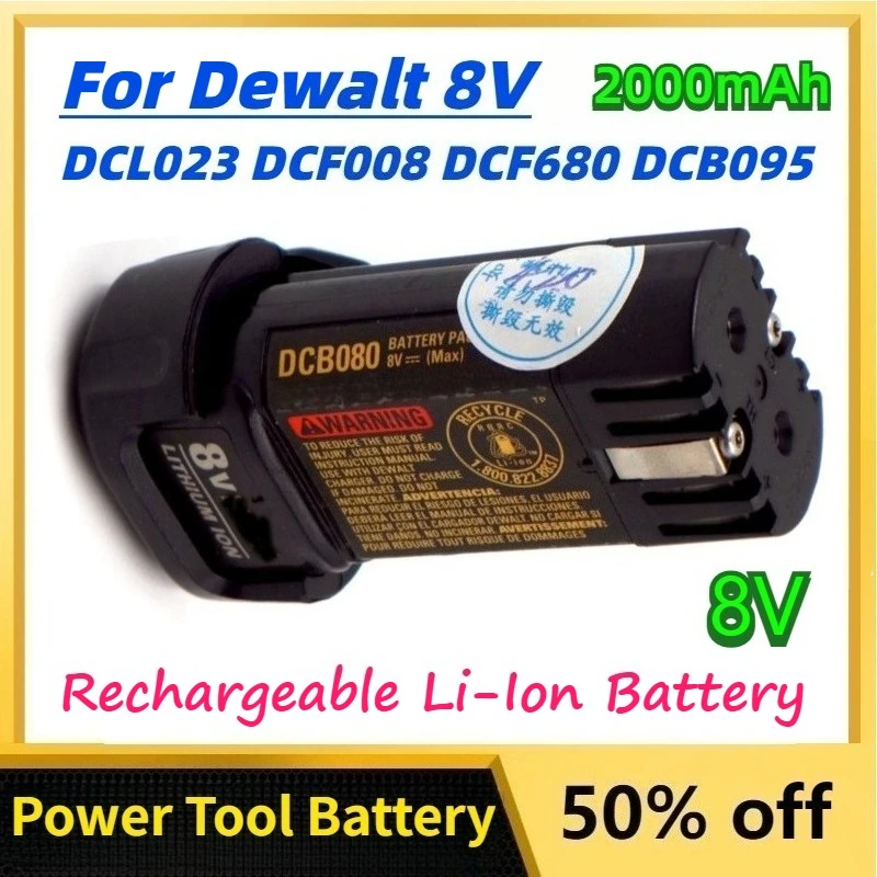 Для Dewalt 8 В DCL023 DCF008/680 DCB095 2,0 Ач литий-ионная аккумуляторная батарея электрическая отвертка электрическая дрель электроинструмент Bateria
Для Dewalt 8 В DCL023 DCF008/680 DCB095 2,0 Ач литий-ионная аккумуляторная батарея электрическая отвертка электрическая дрель электроинструмент Bateria