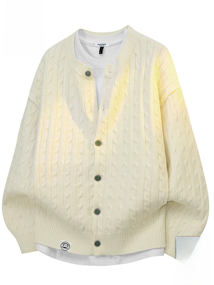 PaulFrank Lazy Sle Men's Knitted Sweater Loose Fit Autumn Pure Color Versatile Couple's Buttoned Open Cardigan Casual Wear
PaulFrank Lazy Sle Men's Knitted Sweater Loose Fit Autumn Pure Color Versatile Couple's Buttoned Open Cardigan Casual Wear