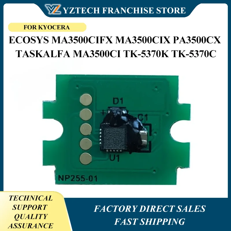 8PCS Chip TK5370 TK5405 TK-5405K TK-5405C For Kyocera ECOSYS MA3500cifx MA3500cix PA3500cx TASKalfa MA3500ci TK-5370K TK-5370C;
8PCS Chip TK5370 TK5405 TK-5405K TK-5405C For Kyocera ECOSYS MA3500cifx MA3500cix PA3500cx TASKalfa MA3500ci TK-5370K TK-5370C;