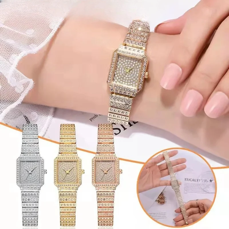 New Women's Watches Brand Luxury Gold Bracelet Watch Women Watches Rhinestone Ladies Watch Clock Reloj Mujer Montre Femme
New Women's Watches Brand Luxury Gold Bracelet Watch Women Watches Rhinestone Ladies Watch Clock Reloj Mujer Montre Femme