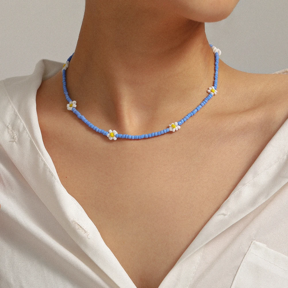 6 Pcs Flower Beaded Necklaces Women Rice Glass Alloy Summer Beach Necklace Bohemian Choker Trendy Jewelry Gift
6 Pcs Flower Beaded Necklaces Women Rice Glass Alloy Summer Beach Necklace Bohemian Choker Trendy Jewelry Gift