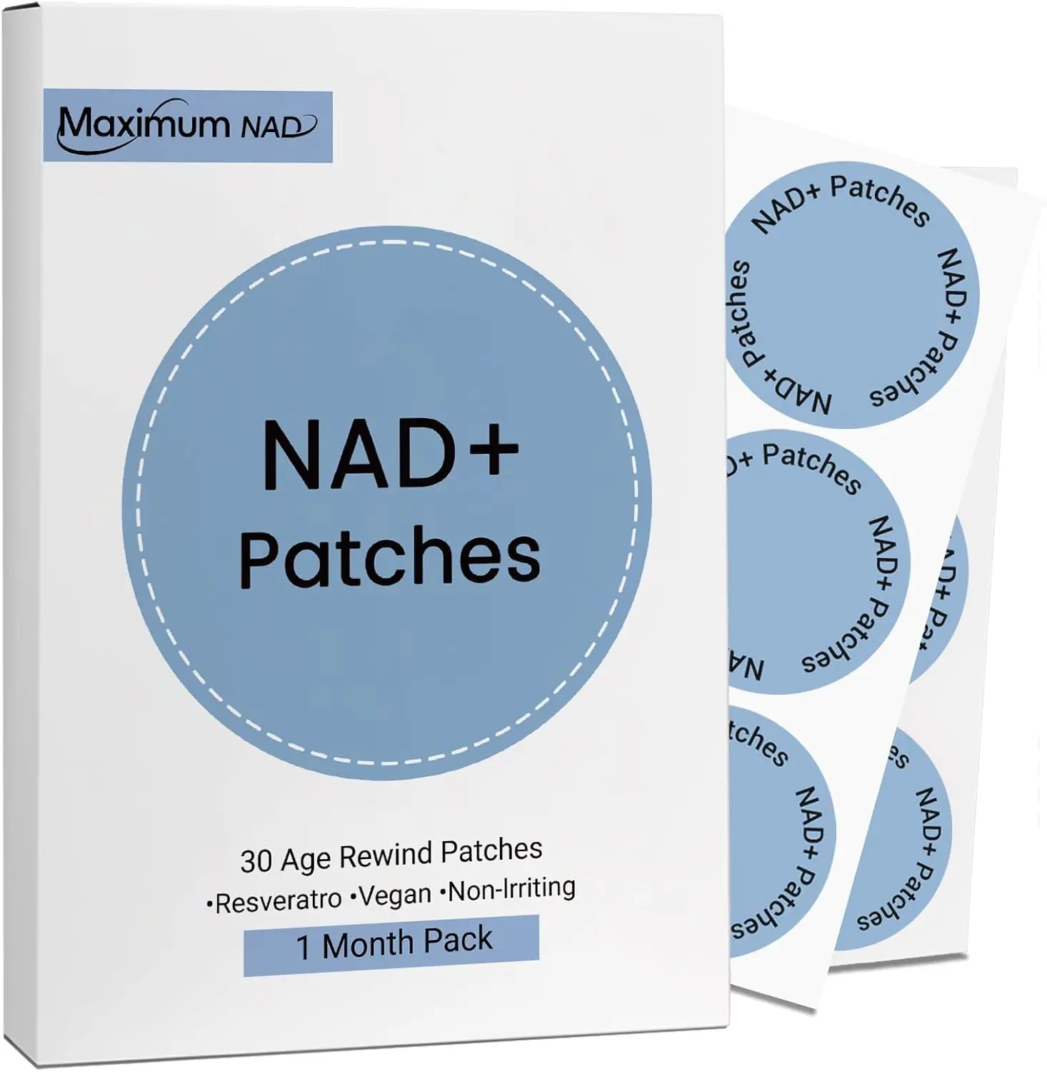 Пластыри NAD+ для женщин и мужчин с никотинамидом и ресвератролом - 30 пластырей, премиум-формула с 8-часовым пролонгированным действием, веганская.
Пластыри NAD+ для женщин и мужчин с никотинамидом и ресвератролом - 30 пластырей, премиум-формула с 8-часовым пролонгированным действием, веганская.