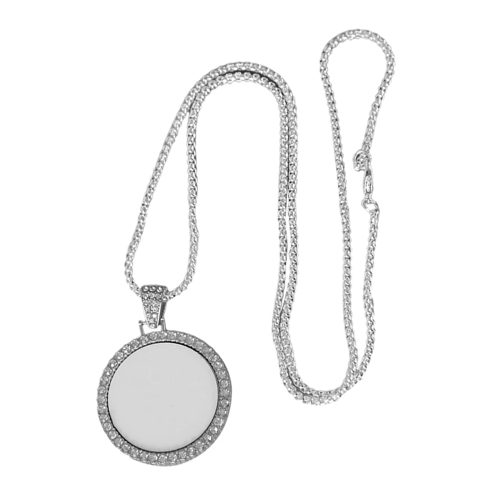 Rhinestone Pendant Sublimation Blanks DIY Hanging Pendants Jewelry Bezels Alloy Charm Large Size Circular
Rhinestone Pendant Sublimation Blanks DIY Hanging Pendants Jewelry Bezels Alloy Charm Large Size Circular