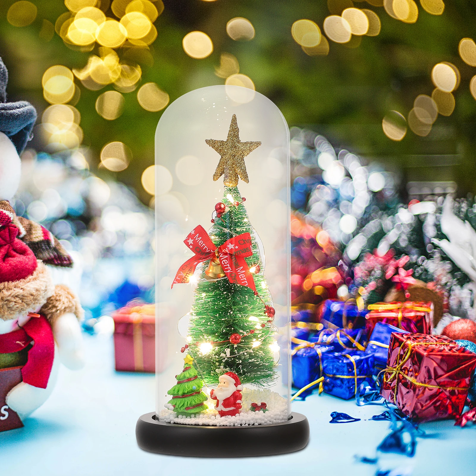Small LED Light Decoration Tree Craft Christmas Decorative Glass Luminous Desktop Adornment
Small LED Light Decoration Tree Craft Christmas Decorative Glass Luminous Desktop Adornment