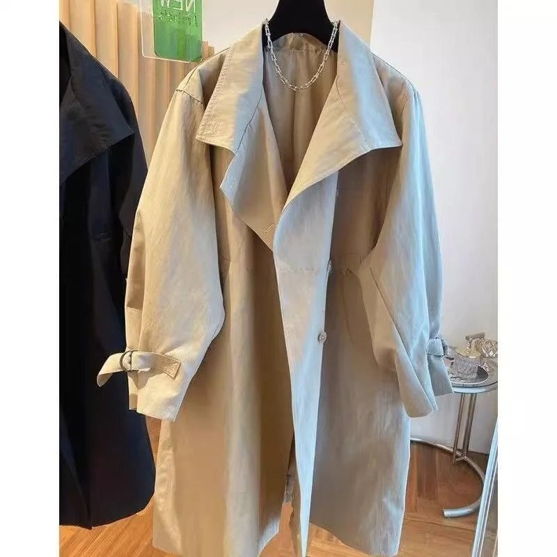 Elegant Longline Women's Coat Spring Autumn Loose Fit Stand Collar plus Size Casual Outerwear Comfortable Polyester Fabric
Elegant Longline Women's Coat Spring Autumn Loose Fit Stand Collar plus Size Casual Outerwear Comfortable Polyester Fabric