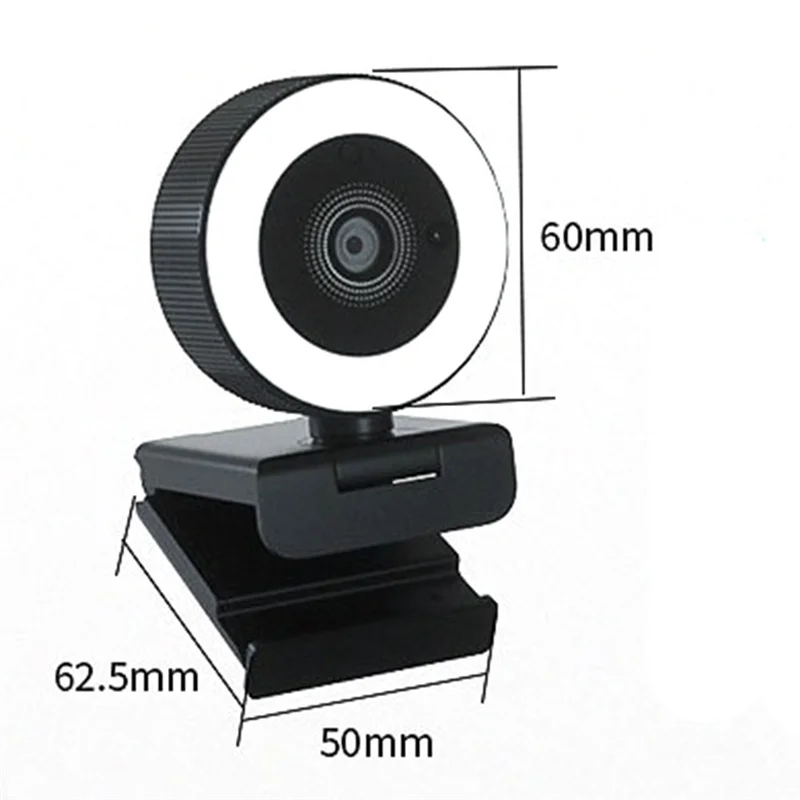 Compact HD USB Webcam Remote Control Fill Light Portable 400MT Webcam 2K Auto Focus Computer Webcam
Compact HD USB Webcam Remote Control Fill Light Portable 400MT Webcam 2K Auto Focus Computer Webcam