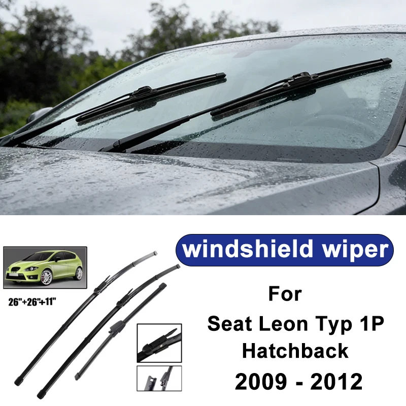 For Seat Leon Typ 1P Hatchback 2009-2012 car windshield front/rear wipers, silent wiper blades,car blade brush accessories
For Seat Leon Typ 1P Hatchback 2009-2012 car windshield front/rear wipers, silent wiper blades,car blade brush accessories