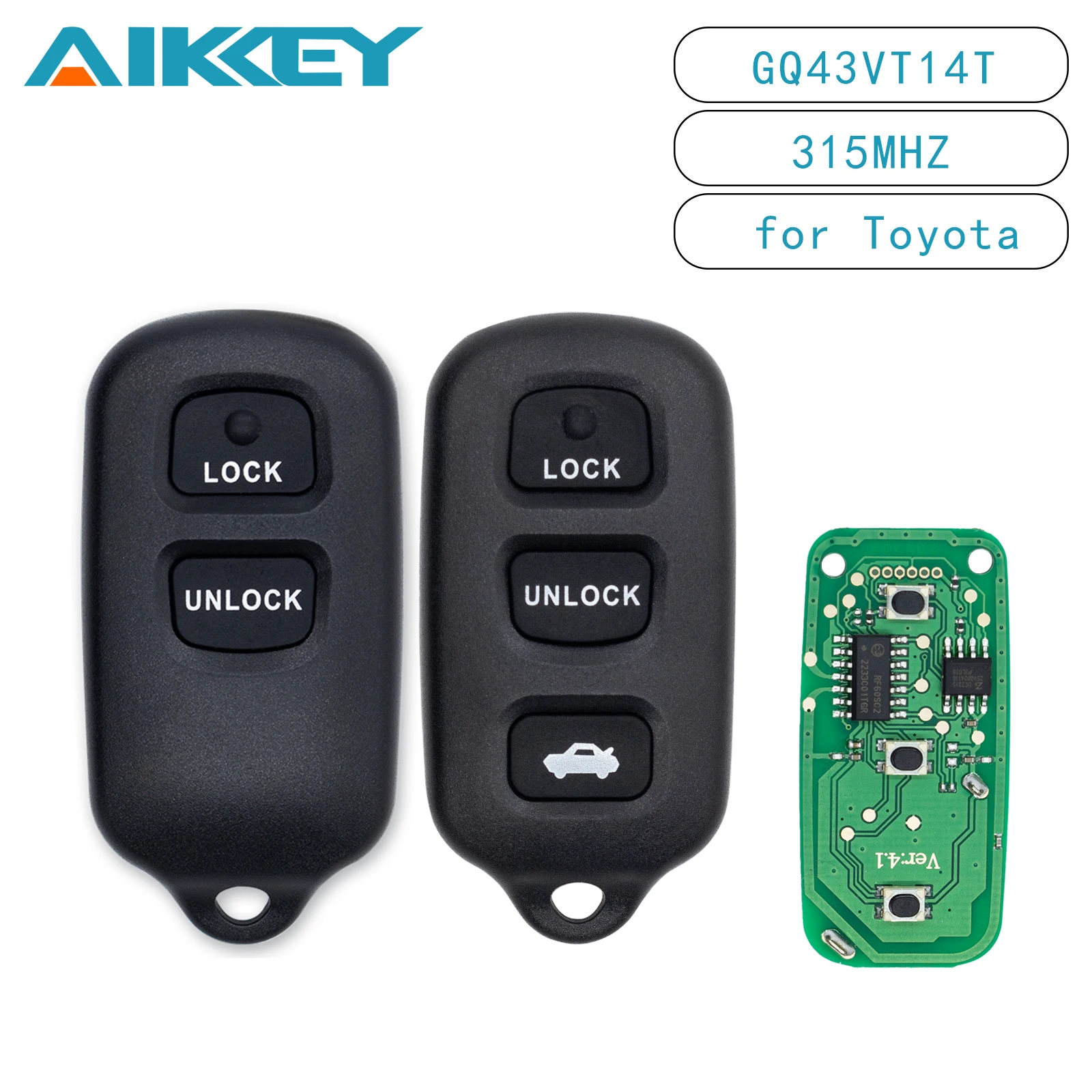 GQ43VT14T 3/4 кнопки автомобильный ключ дистанционного управления для Toyota Camry Solara Sienna Corolla Matrix Pontiac Vibe
GQ43VT14T 3/4 кнопки автомобильный ключ дистанционного управления для Toyota Camry Solara Sienna Corolla Matrix Pontiac Vibe