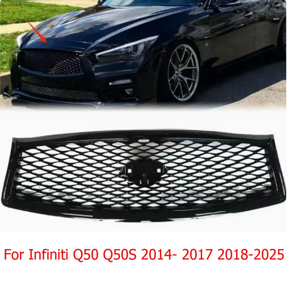 For Infiniti Q50 Q50S Q50L 2014-2017 2018-2025 Front Racing Grille Grills Upper Bumper Hood Mesh Body Kit Modification Exterior
For Infiniti Q50 Q50S Q50L 2014-2017 2018-2025 Front Racing Grille Grills Upper Bumper Hood Mesh Body Kit Modification Exterior