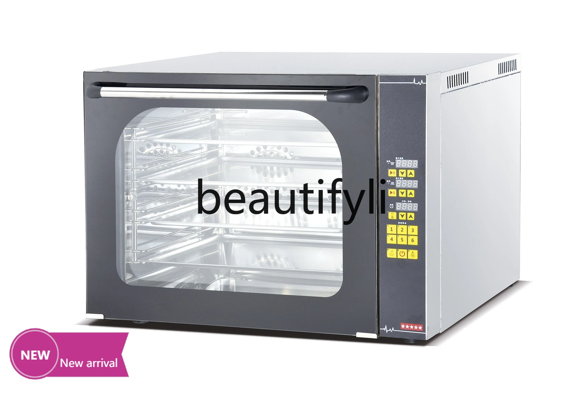 Commercial Baking Electric Oven with Spray Timing Multifunctional Full Perspective Hot Air Circulation Furnace Store Menu
Commercial Baking Electric Oven with Spray Timing Multifunctional Full Perspective Hot Air Circulation Furnace Store Menu