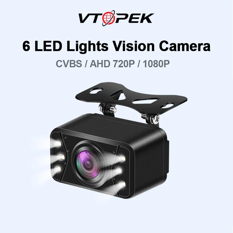 Vtopek Backup Parking Cameras170° 1080P Full Color 6 LED Night Vision Car Rear View Camera HD Reverse Fisheye Lens AHD CVBS
Vtopek Backup Parking Cameras170° 1080P Full Color 6 LED Night Vision Car Rear View Camera HD Reverse Fisheye Lens AHD CVBS