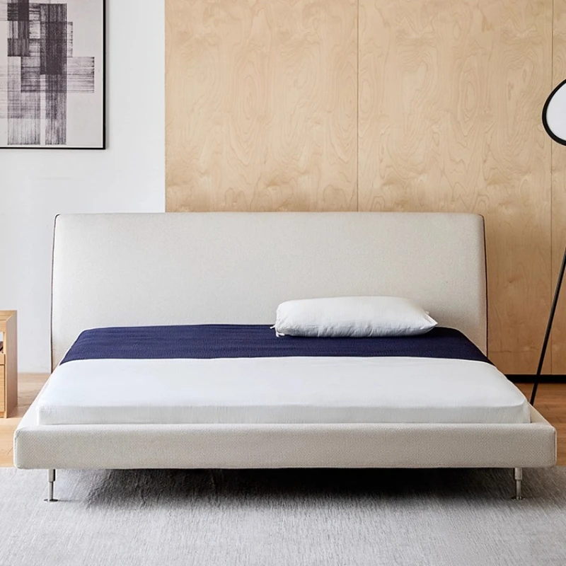 Fabric bed Simple cloth bed Cream wind bedroom bed High backrest Soft bag 1.8 Double bed
Fabric bed Simple cloth bed Cream wind bedroom bed High backrest Soft bag 1.8 Double bed