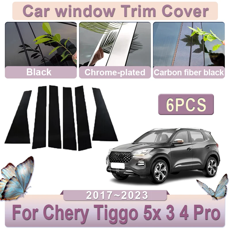 6pcs Window Trim Cover for Chery Tiggo 5x 3 4 Pro DR5 EMC Wave 3 2017~2023 2018 Window Column PC Sticker Trim Car Accessories
6pcs Window Trim Cover for Chery Tiggo 5x 3 4 Pro DR5 EMC Wave 3 2017~2023 2018 Window Column PC Sticker Trim Car Accessories