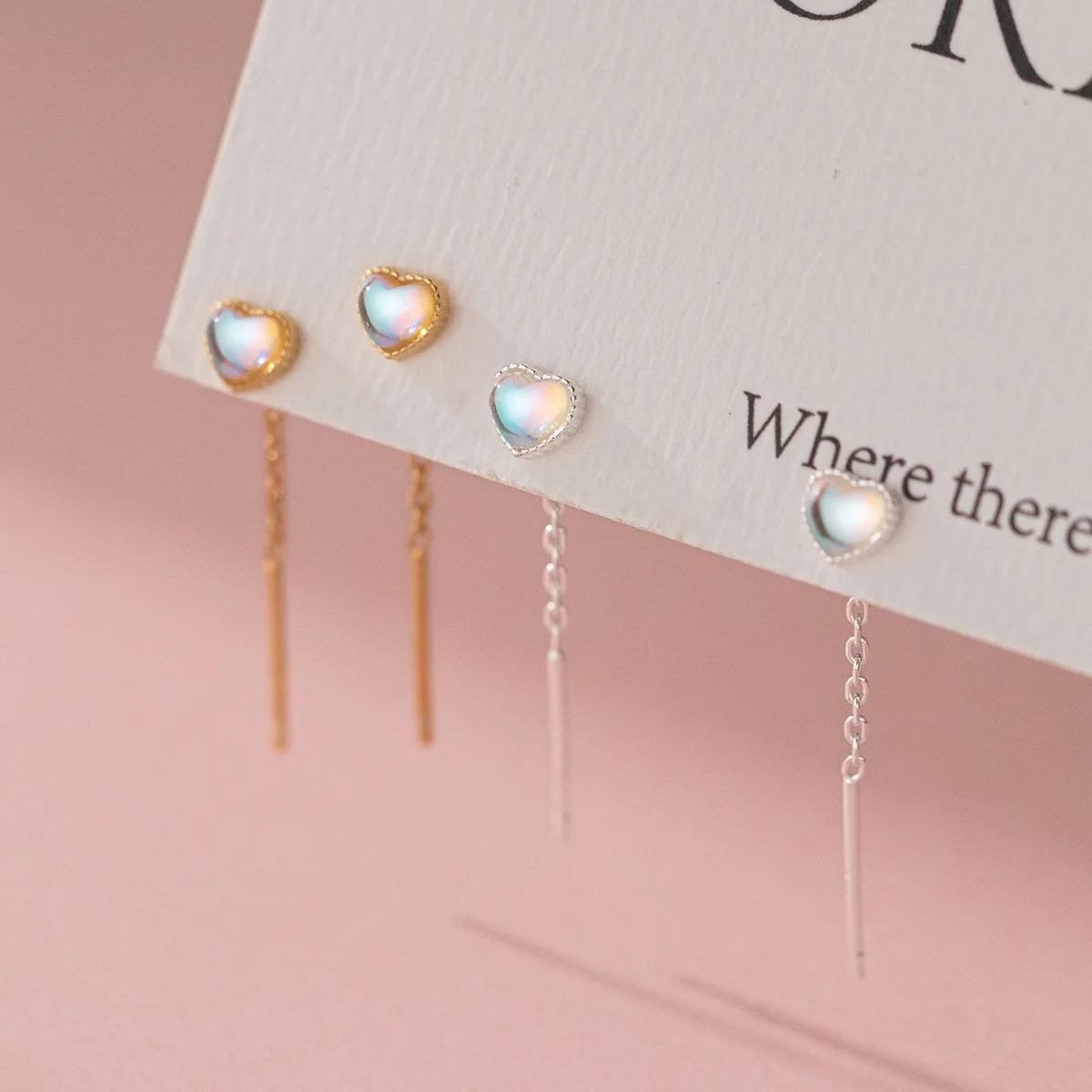 S925 Silver Glass Heart Threader Earrings Nickel Free Lead Safe Hypoallergenic Minimalist Wholesale Dainty Jewelry for Women
S925 Silver Glass Heart Threader Earrings Nickel Free Lead Safe Hypoallergenic Minimalist Wholesale Dainty Jewelry for Women
