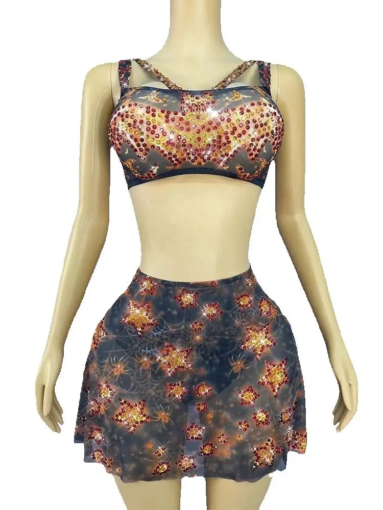 High Quality Hot Stamping Sexy Suspender Wrapped Chest Short Top+Skirt 2025 New Fashionable Custom Women'S Clothing
High Quality Hot Stamping Sexy Suspender Wrapped Chest Short Top+Skirt 2025 New Fashionable Custom Women'S Clothing