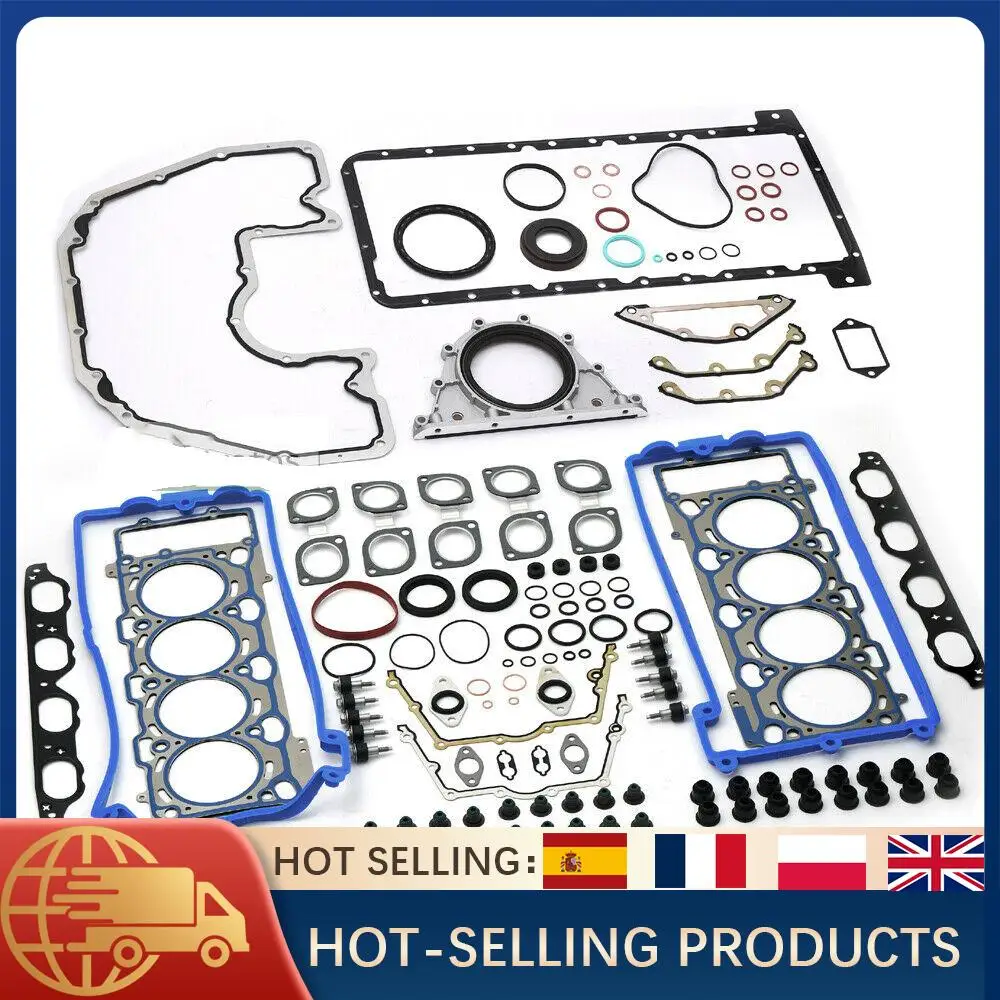 Комплект для капитального ремонта прокладок двигателя для BMW 550i 650i 750i X5 E60 E61 E63 E64 E65 E66 E53 E70 N62B48 N62TUB48 4.8L V8 Ремонтный комплект уплотнений
Комплект для капитального ремонта прокладок двигателя для BMW 550i 650i 750i X5 E60 E61 E63 E64 E65 E66 E53 E70 N62B48 N62TUB48 4.8L V8 Ремонтный комплект уплотнений