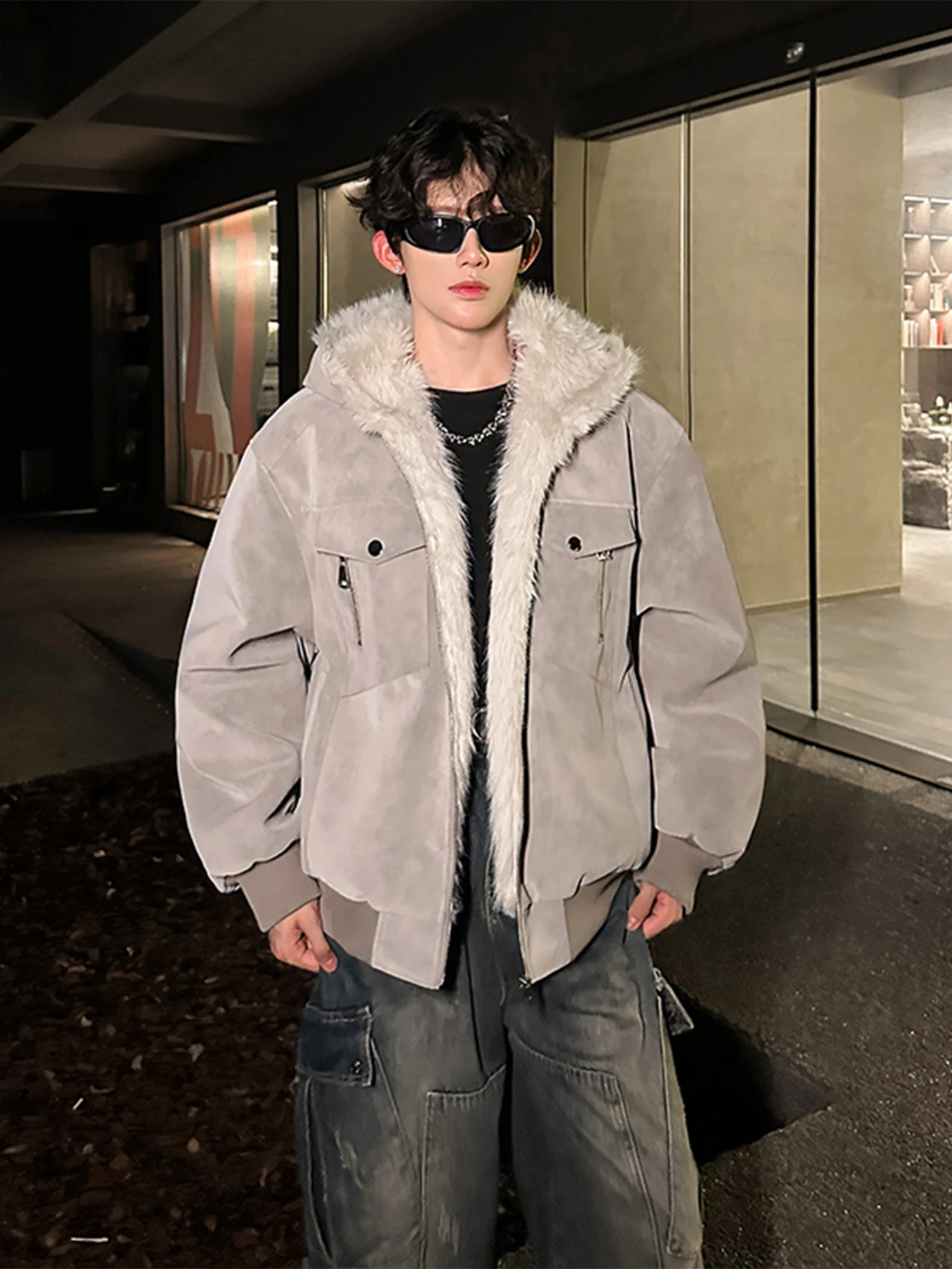 Cleanfit Leather Jaet Hooded Cotton Coat Men's Winter Warm Thiened Casual Sle High Street Faion Bread Coat
Cleanfit Leather Jaet Hooded Cotton Coat Men's Winter Warm Thiened Casual Sle High Street Faion Bread Coat