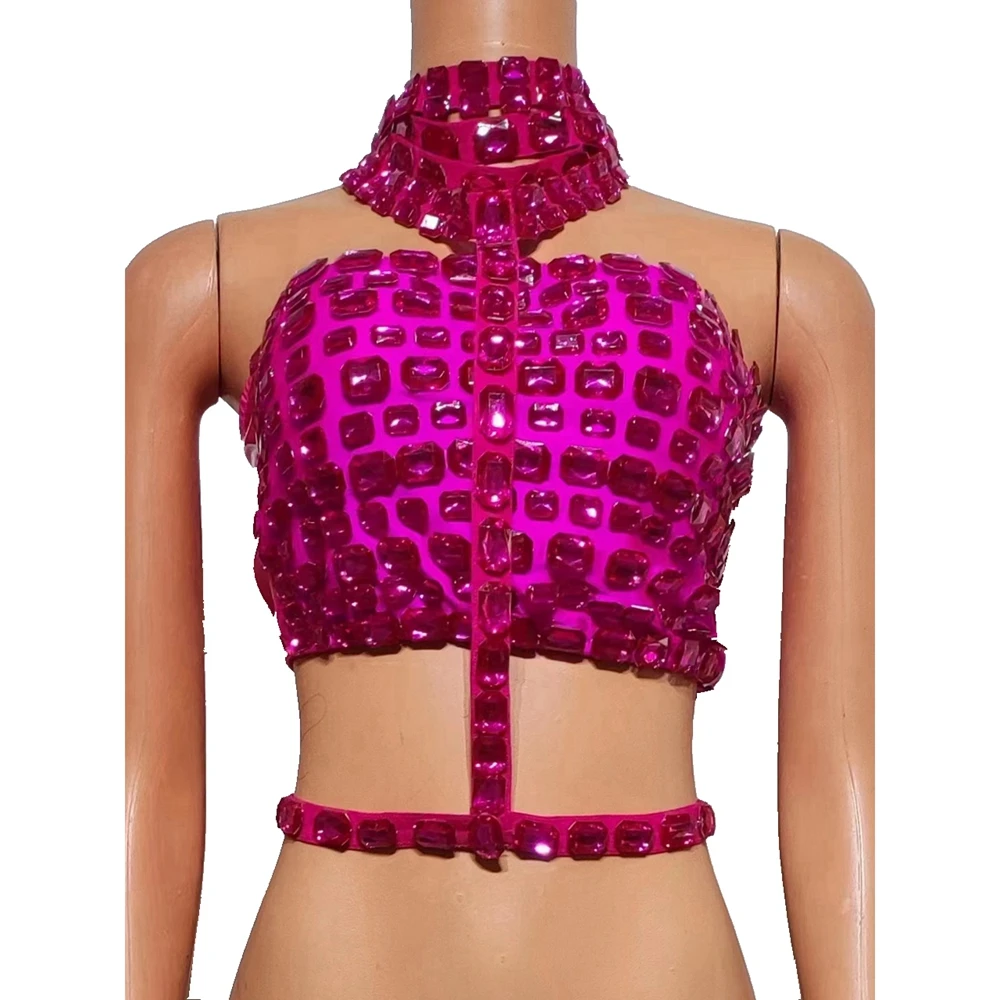 Sparkly Diamonds Strapless Bandage Crop Tops Women Sexy Evening Prom Party Birthday Outfit Dance Performance Costume Stage Wear
Sparkly Diamonds Strapless Bandage Crop Tops Women Sexy Evening Prom Party Birthday Outfit Dance Performance Costume Stage Wear