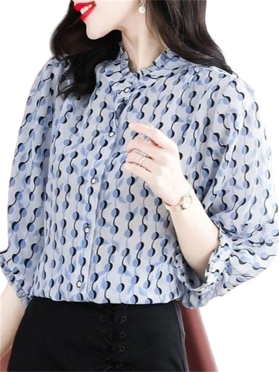 Loose Women Spring Summer Blouses Shirts Lady Fashion Casual Half Sleeve O-Neck Collar Printing Blusas Tops WY0627
Loose Women Spring Summer Blouses Shirts Lady Fashion Casual Half Sleeve O-Neck Collar Printing Blusas Tops WY0627
