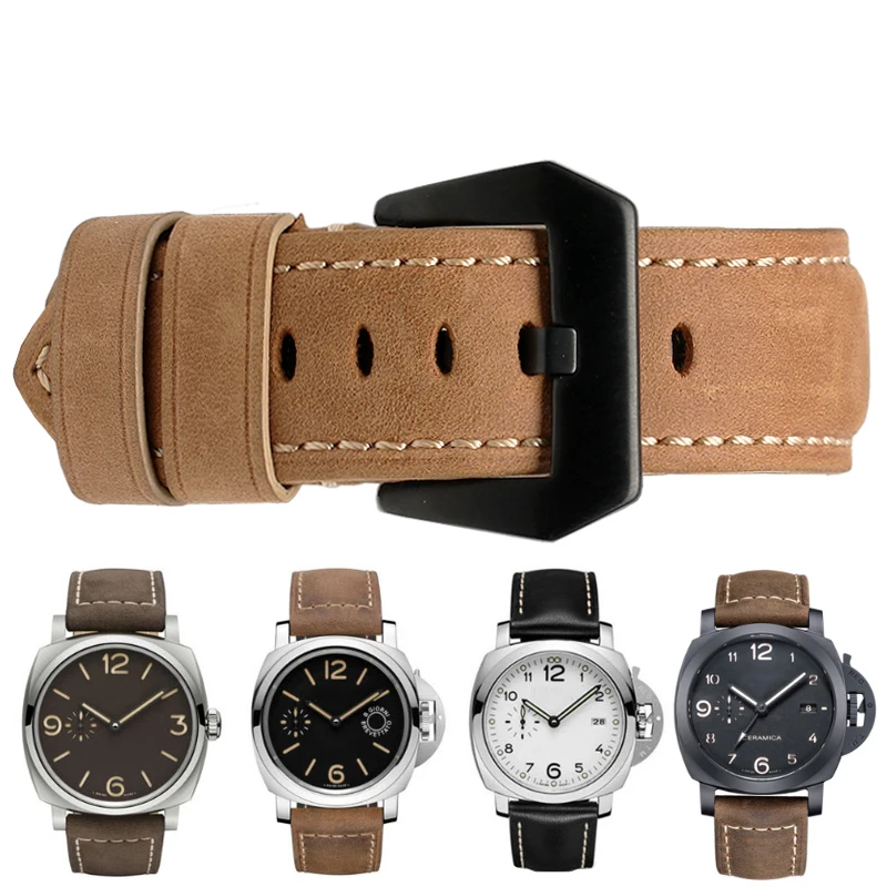 Style Vintage Leather Watchband 20mm 22mm 24mm 26mm Frosted Handmade Thick Line Strap Watch Accessories Band 11 colors
Style Vintage Leather Watchband 20mm 22mm 24mm 26mm Frosted Handmade Thick Line Strap Watch Accessories Band 11 colors