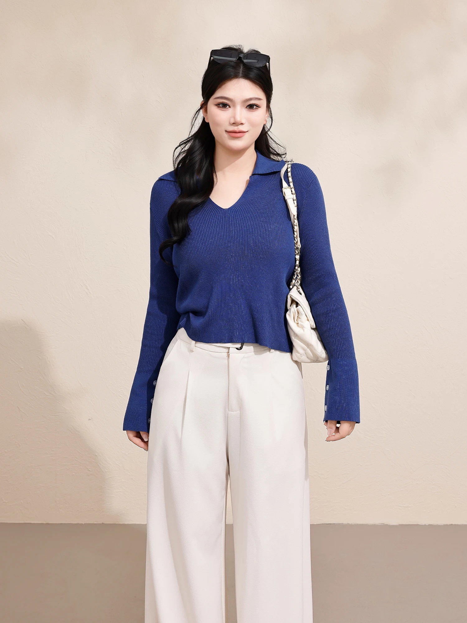 Ele V-Ne Knit Top plus Size Women's Casual Sle Long Sve Base irt Spring Autumn Slimming Effect Comfortable Fit
Ele V-Ne Knit Top plus Size Women's Casual Sle Long Sve Base irt Spring Autumn Slimming Effect Comfortable Fit