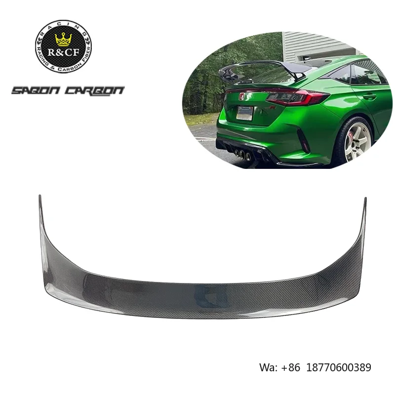 OEM Style Lightweight Carbon Fiber Spoiler Rear Wing Without Brackets for Civic Type R FL5 2022 up
OEM Style Lightweight Carbon Fiber Spoiler Rear Wing Without Brackets for Civic Type R FL5 2022 up