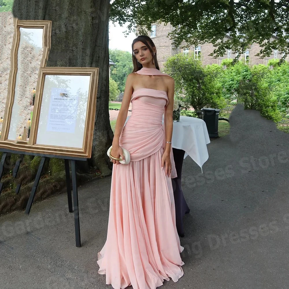 Elegant Mermaid Women's Evening Dresses Strapless Prom Gowns Customized Backless Sleeveless Pleat Vestidos Para Mujer Elegantes
Elegant Mermaid Women's Evening Dresses Strapless Prom Gowns Customized Backless Sleeveless Pleat Vestidos Para Mujer Elegantes