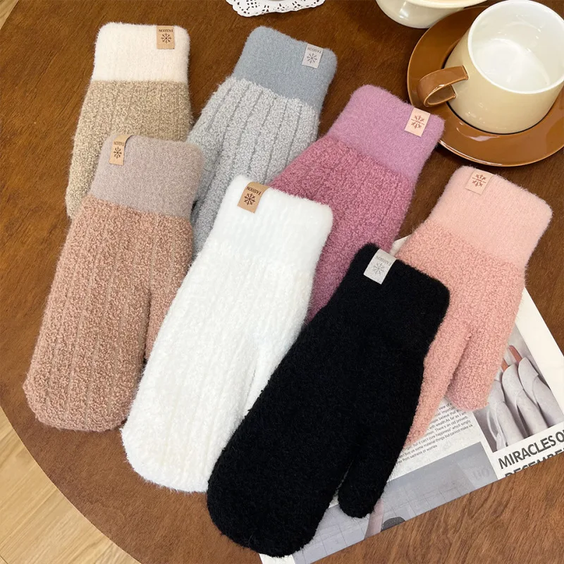 New Women Winter Keep Warm Plus Cashmere Stripe Elasticity Soft Full Fingers Mittens Gloves Knitted Cute Lovely Thickened
New Women Winter Keep Warm Plus Cashmere Stripe Elasticity Soft Full Fingers Mittens Gloves Knitted Cute Lovely Thickened