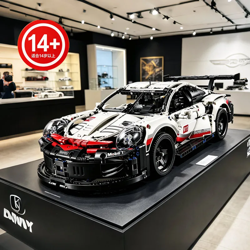 1580PCS MOC 1:10 Scale Technical 911 RSR Racing Car Building Blocks Model Assembly Kit Toy Gifts for Boys Home Decoration
1580PCS MOC 1:10 Scale Technical 911 RSR Racing Car Building Blocks Model Assembly Kit Toy Gifts for Boys Home Decoration