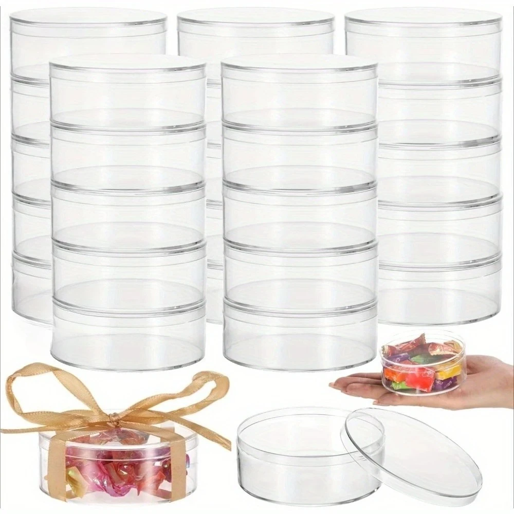 18pcs Clear Acrylic Round Storage Boxes Flip-Top Lids 8cm Jewelry Organizer Containers Wedding Favors Party Treats Beads Crafts
18pcs Clear Acrylic Round Storage Boxes Flip-Top Lids 8cm Jewelry Organizer Containers Wedding Favors Party Treats Beads Crafts