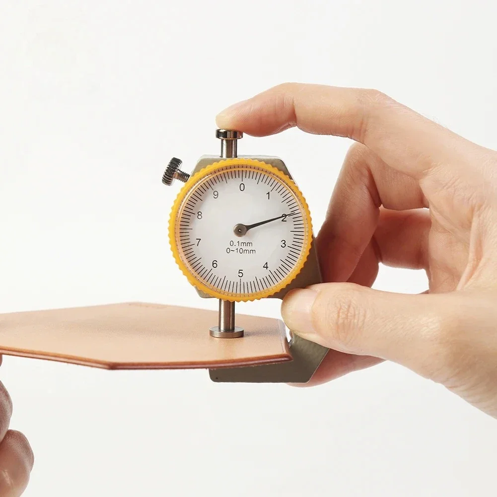 Leather Thickness Gauge Measuring Tools 0-10mm/0.1mm dial Paper Meter Tester for Hollow Pipe or Circular Tube Caliper
Leather Thickness Gauge Measuring Tools 0-10mm/0.1mm dial Paper Meter Tester for Hollow Pipe or Circular Tube Caliper