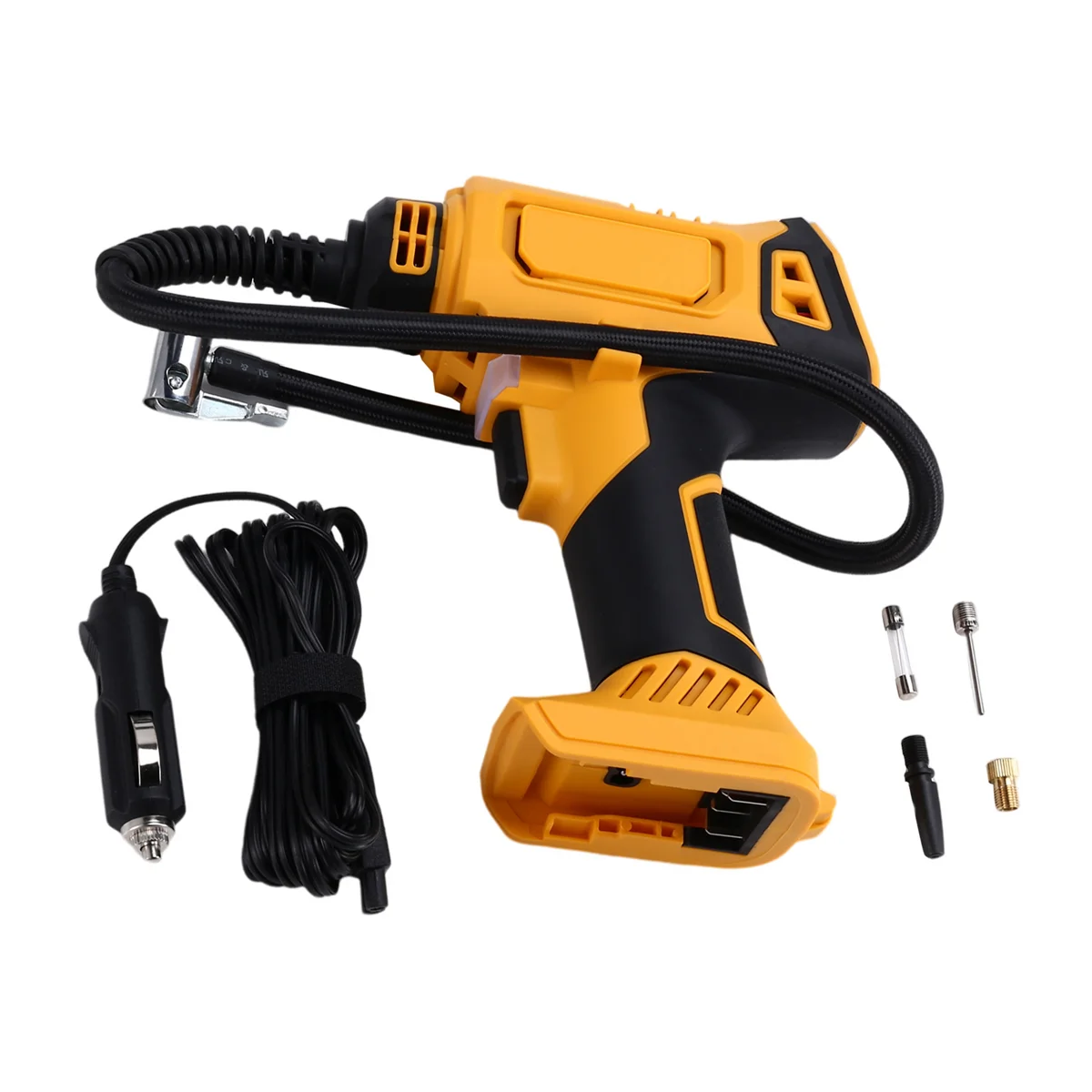 New Air Compressor Automatic Tire Inflator Cordless Electric Pump with Digital Pressure Gauge for DeWALT 18V 20V Battery
New Air Compressor Automatic Tire Inflator Cordless Electric Pump with Digital Pressure Gauge for DeWALT 18V 20V Battery