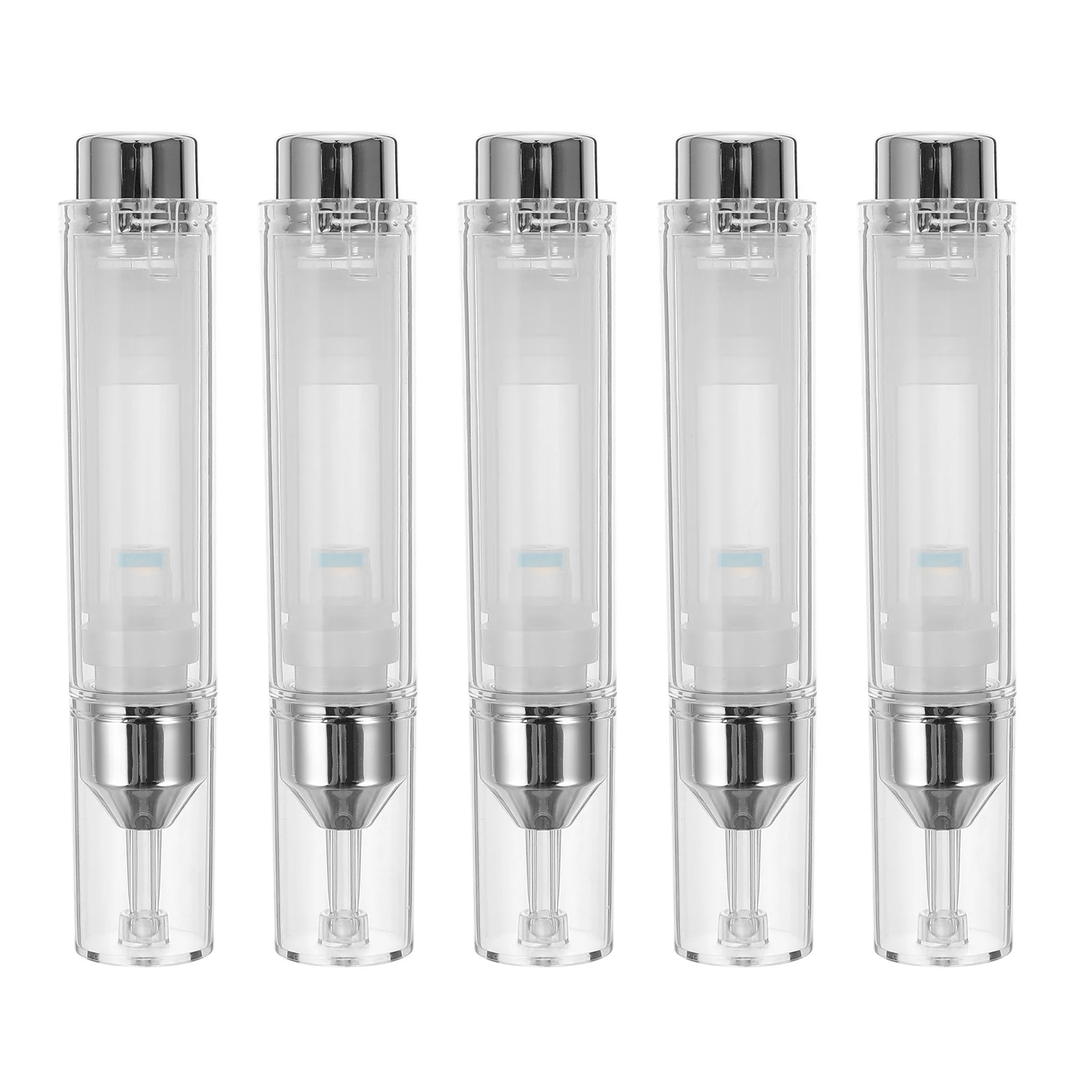 5Pcs Cosmetics Sub Bottles Press Needle Design for Travel Refillable Portable Essential Oil Liquid Sub-Packing Bottles
5Pcs Cosmetics Sub Bottles Press Needle Design for Travel Refillable Portable Essential Oil Liquid Sub-Packing Bottles
