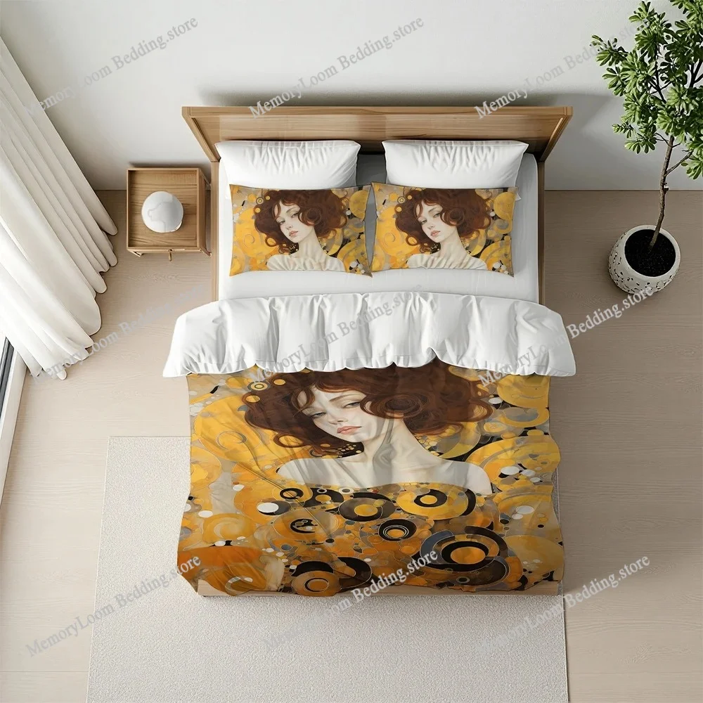 Gustav Klimt Oil Painting Duvet Cover Set Home Style Bedding Soft Laundry Cotton Bed Four Seasons Student Dormitory Home Textile
Gustav Klimt Oil Painting Duvet Cover Set Home Style Bedding Soft Laundry Cotton Bed Four Seasons Student Dormitory Home Textile