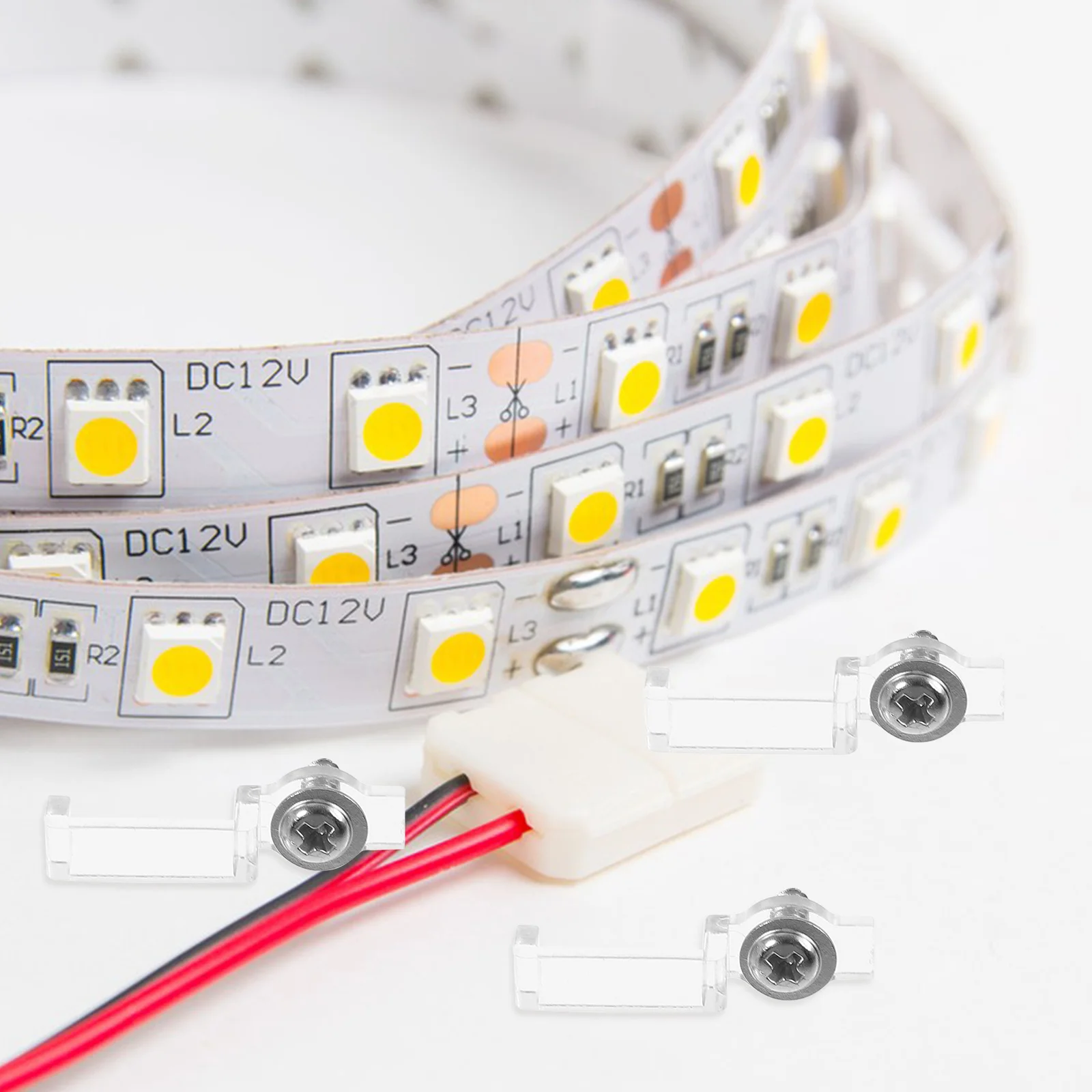 100pcs Led Light Strip Clips 10Mm Wide Mounting Brackets For Rope Lights Durable Fixing Clips Indoor Outdoor Lighting
100pcs Led Light Strip Clips 10Mm Wide Mounting Brackets For Rope Lights Durable Fixing Clips Indoor Outdoor Lighting