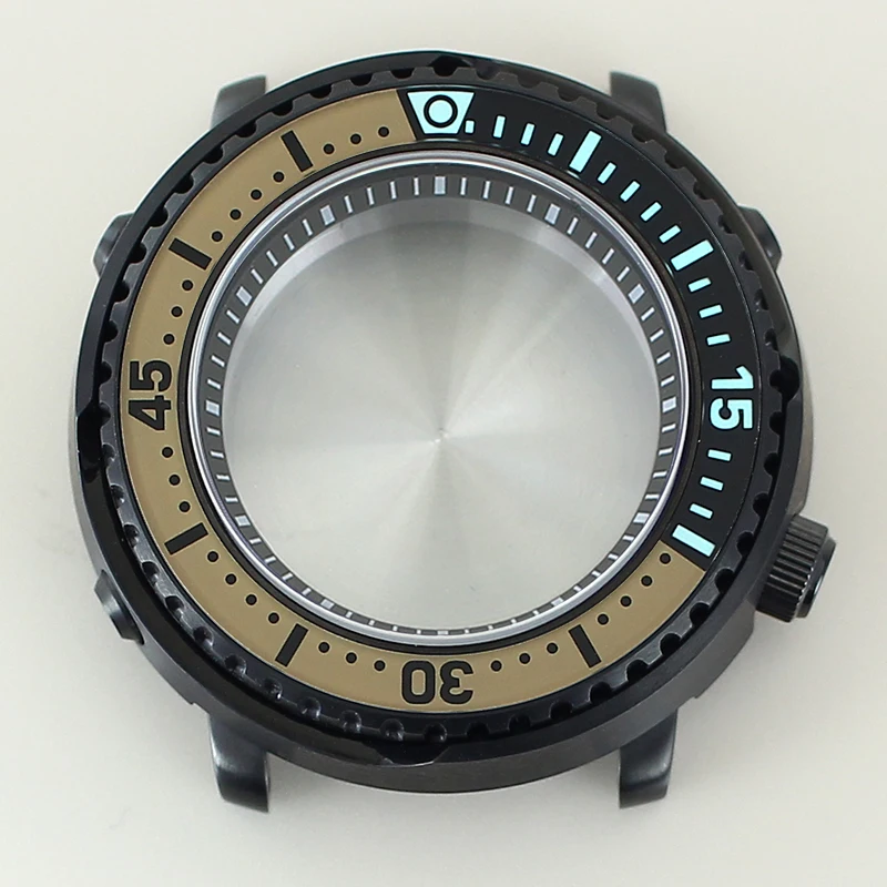 for 43mm black Diving Watch Case C3 Luminous Tuna Can bezel Sapphire glass For Seiko NH35 NH36 Automatic Movement watch case mod
for 43mm black Diving Watch Case C3 Luminous Tuna Can bezel Sapphire glass For Seiko NH35 NH36 Automatic Movement watch case mod