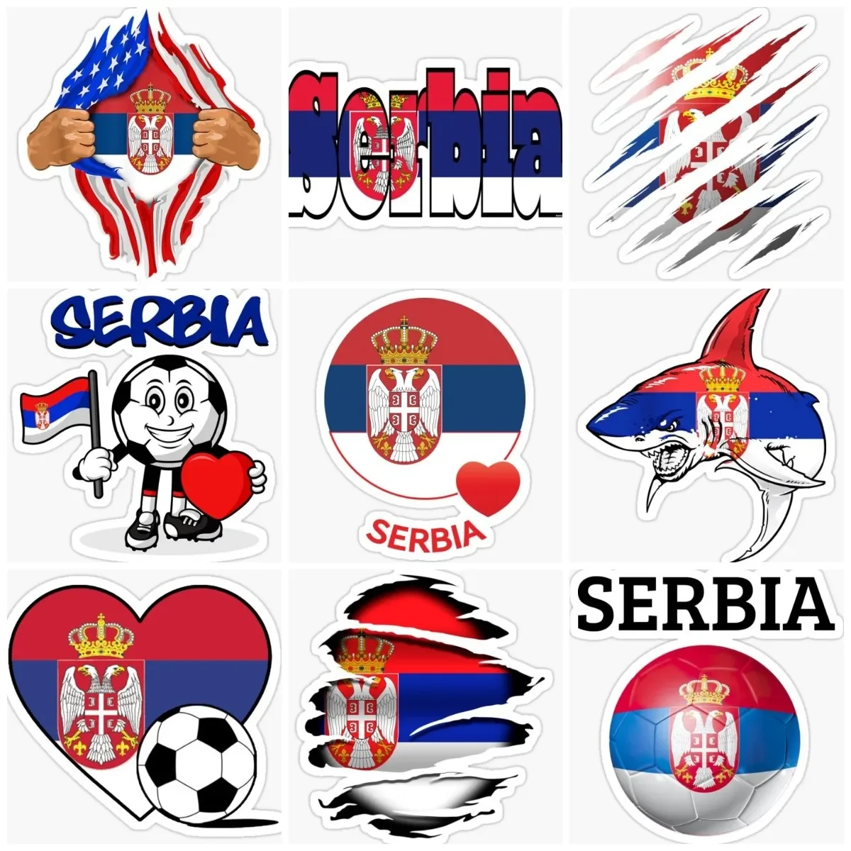 Serbian Flag Map Emblem Sticker Laptop Moto Bumper Camper Accessories Wall Car Truck Window Glass Bicycle Van Decal Customizable
Serbian Flag Map Emblem Sticker Laptop Moto Bumper Camper Accessories Wall Car Truck Window Glass Bicycle Van Decal Customizable