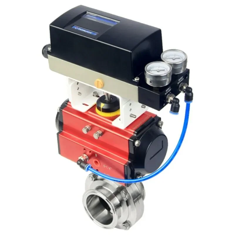 Clamped Stainless Steel 316L Horizontal Pneumatic Butterfly Valve Normally Closed With Positioner
Clamped Stainless Steel 316L Horizontal Pneumatic Butterfly Valve Normally Closed With Positioner