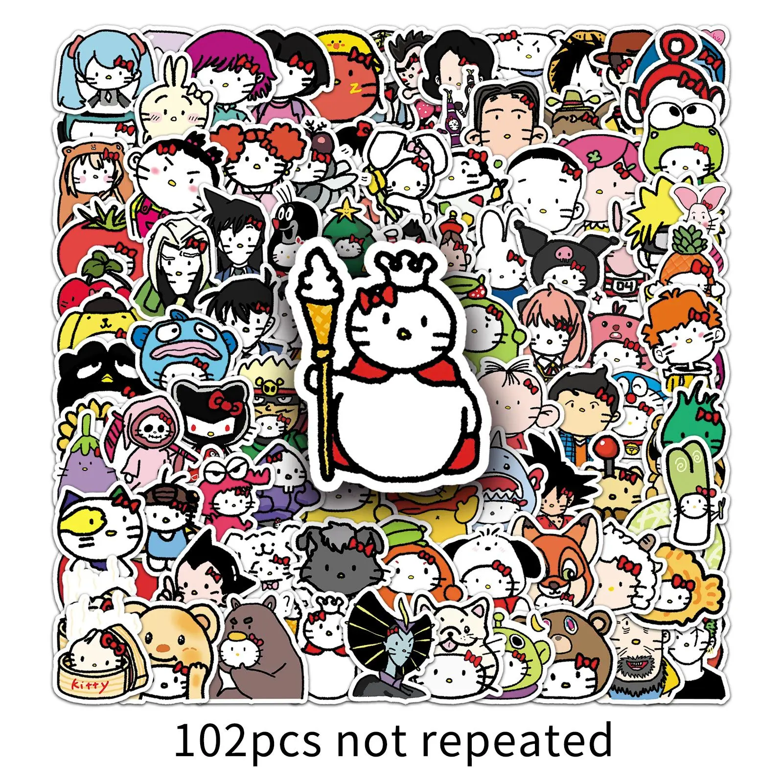 102pcs Sanrio Mixed Graffiti Stickers Creative Cartoon Kitty Cat & Classic Characters Waterproof Decals For Laptop Phone Luggag
102pcs Sanrio Mixed Graffiti Stickers Creative Cartoon Kitty Cat & Classic Characters Waterproof Decals For Laptop Phone Luggag