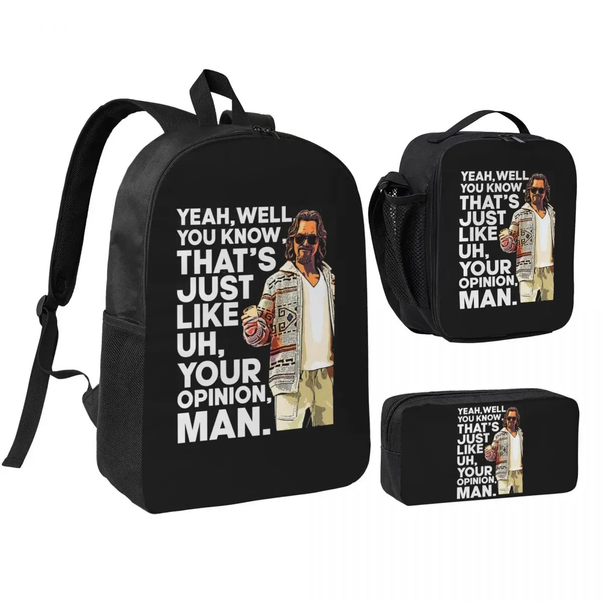 The Big Lebowski Vintage Backpack Boys Girls BookBag School Bag Computer Shoulder Bags 3ps Insulated Lunch Bag Pencil Case
The Big Lebowski Vintage Backpack Boys Girls BookBag School Bag Computer Shoulder Bags 3ps Insulated Lunch Bag Pencil Case