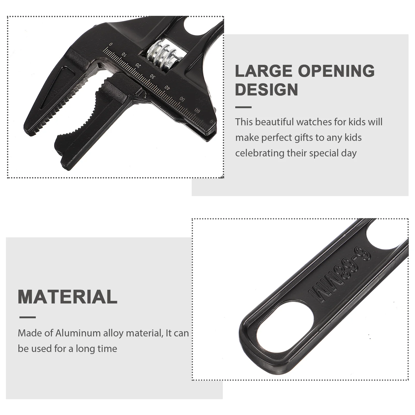 Aluminum Bathroom Wrench Large Opening Short Handle Plumber Tool Adjustable Spanner Plumbing Supplies Sprinkler Adjustment Hand
Aluminum Bathroom Wrench Large Opening Short Handle Plumber Tool Adjustable Spanner Plumbing Supplies Sprinkler Adjustment Hand