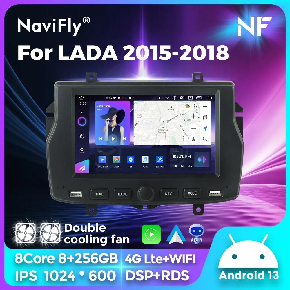 Navifly Android Auto CarPlay 7" Touch Screen Car Radio Stereo For Lada 2015-2018 Multimedia Player GPS Navigation 2Din Head Unit
Navifly Android Auto CarPlay 7" Touch Screen Car Radio Stereo For Lada 2015-2018 Multimedia Player GPS Navigation 2Din Head Unit