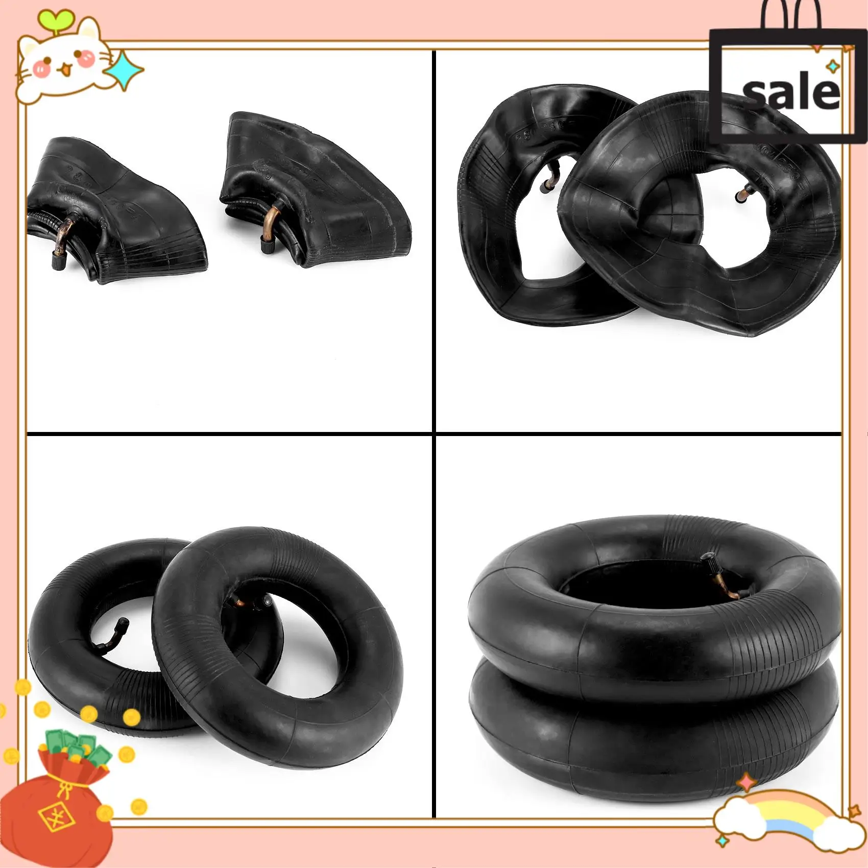 NEW-2 Pack 2.80/2.50-4 Inch Inner Tube With TR87 Bent Valve Stem For Scooters, Lawn Mowers, Wheelbarrows, Hand Trucks
NEW-2 Pack 2.80/2.50-4 Inch Inner Tube With TR87 Bent Valve Stem For Scooters, Lawn Mowers, Wheelbarrows, Hand Trucks
